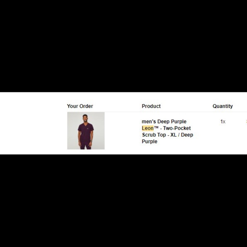 BNWT. Figs Leon Top, Deep Purple